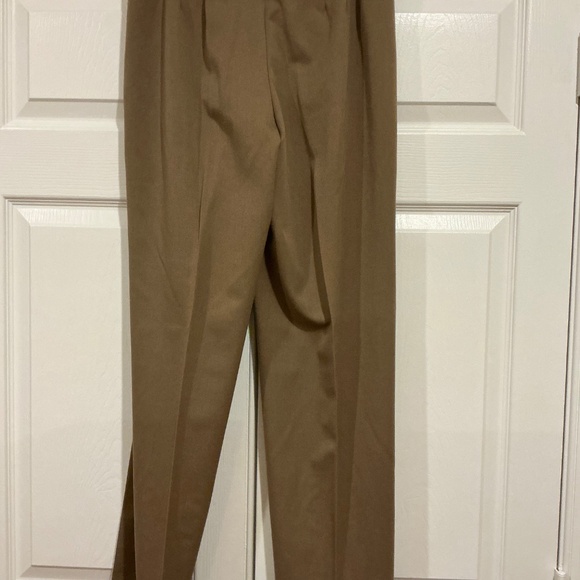 Talbots brown pants side zipper size 8 - Picture 3 of 7